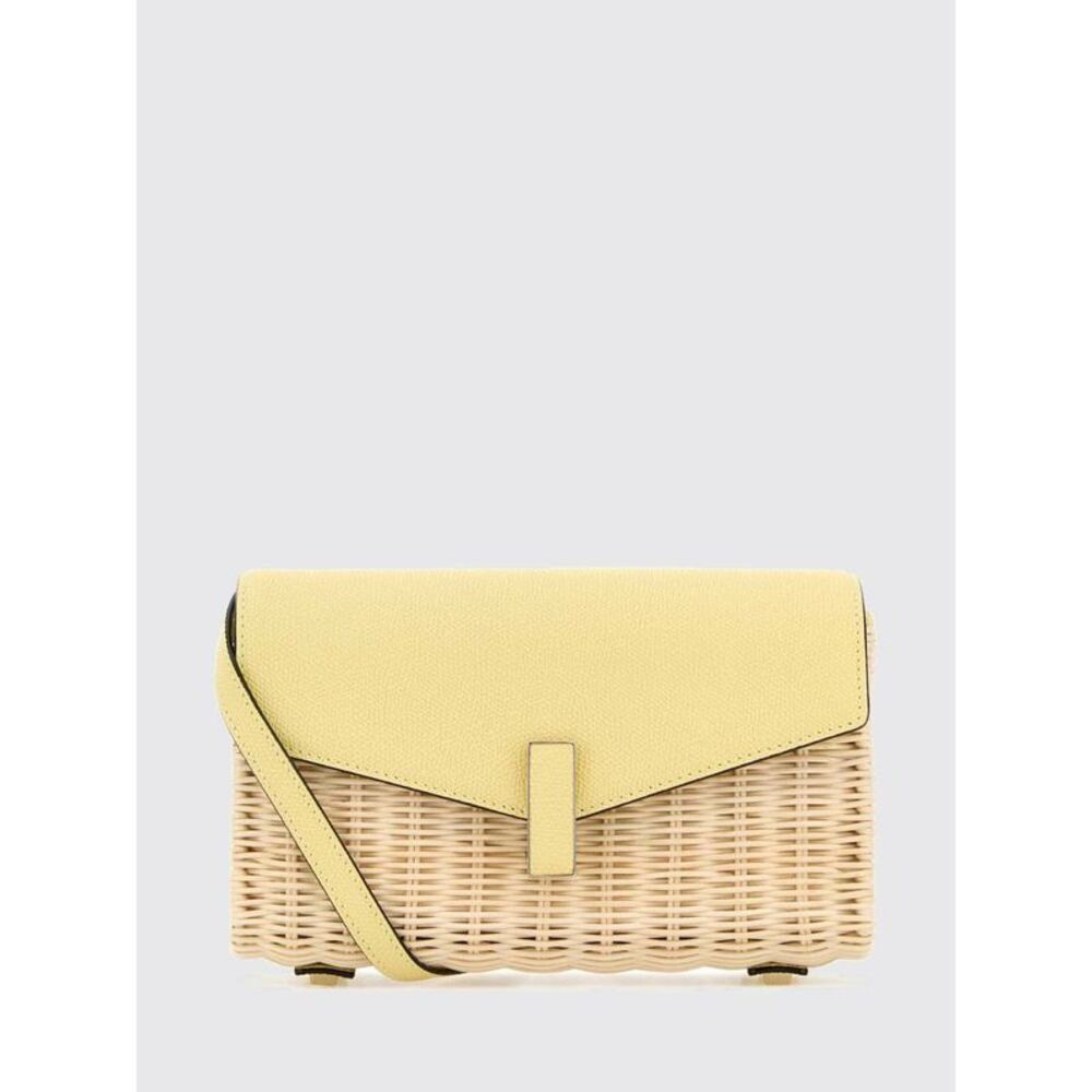 Valextra Women Valextra Iside Bicolour Raffia And Leather Mini Cross-Body Bag